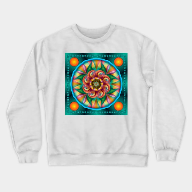 Emerald Sunfish Crewneck Sweatshirt by becky-titus